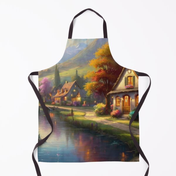 Item preview, Golden Light on the Canal Village designed and sold by BlareBlare.