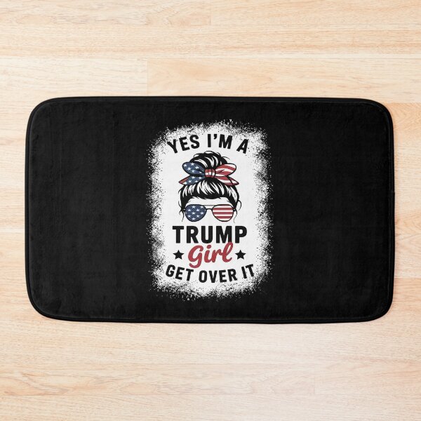 Item preview, Yes Im Trump Girl Get Over It Support Trump Girl Messy Bun designed and sold by splindoershop.