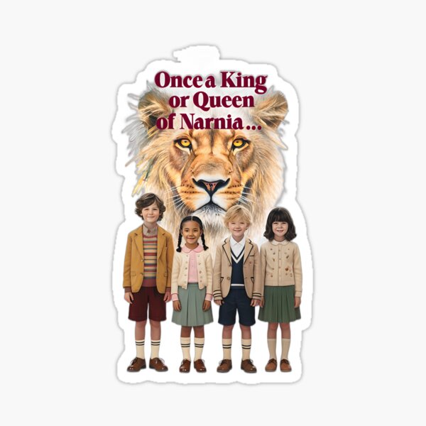 Item preview, Once a King or Queen of Narnia - Children and Aslan designed and sold by ArtisticDesignsbyLinda.