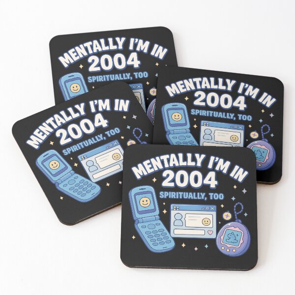 Item preview, Mentally I’m in 2004 - Y2K Nostalgia Design designed and sold by W.T.F.Prints.