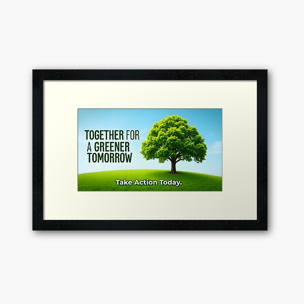 Item preview, Together for a greener tomorrow designed and sold by dasOval.