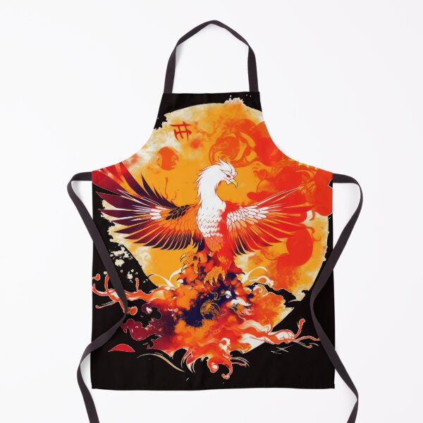 Item preview, Phoenix Rebirth Artwork – Fiery Rising Bird with Smoke & Flames – Mythical Spiritual Design designed and sold by Daagath.