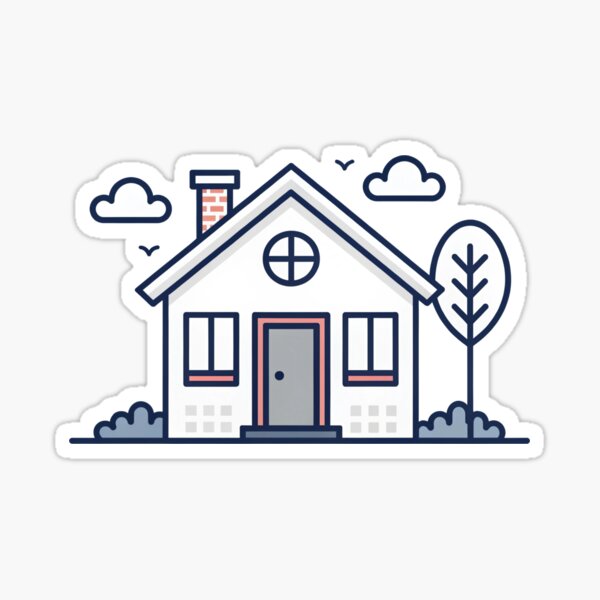 Item preview, cartoon, hand draw, out line, vector, icon, home, house, real estate designed and sold by NAVAL00.