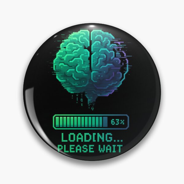 Item preview, Futuristic brain with loading bar designed and sold by meshhead.