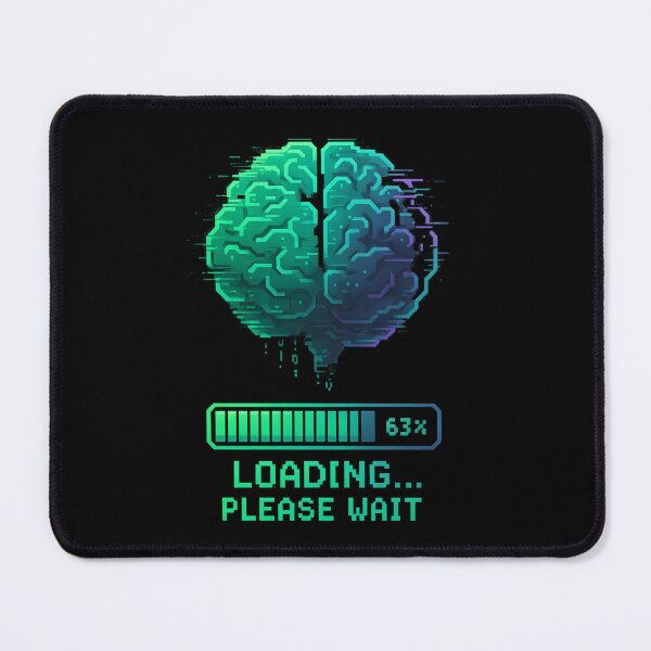 Item preview, Futuristic brain with loading bar designed and sold by meshhead.