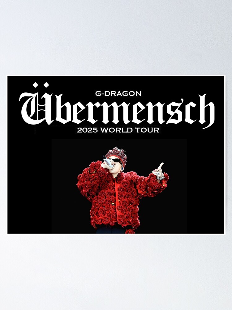 G-DRAGON Übermensch poster 2025 World Tour comeback Big Bang kpop
