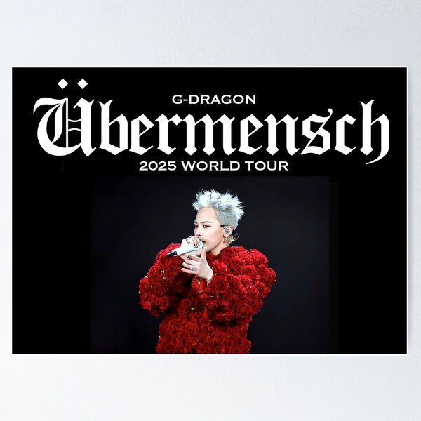 G-DRAGON Übermensch poster 2025 World Tour comeback Big Bang kpop