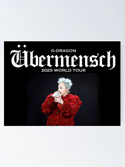G-DRAGON Übermensch poster 2025 World Tour comeback Big Bang kpop
