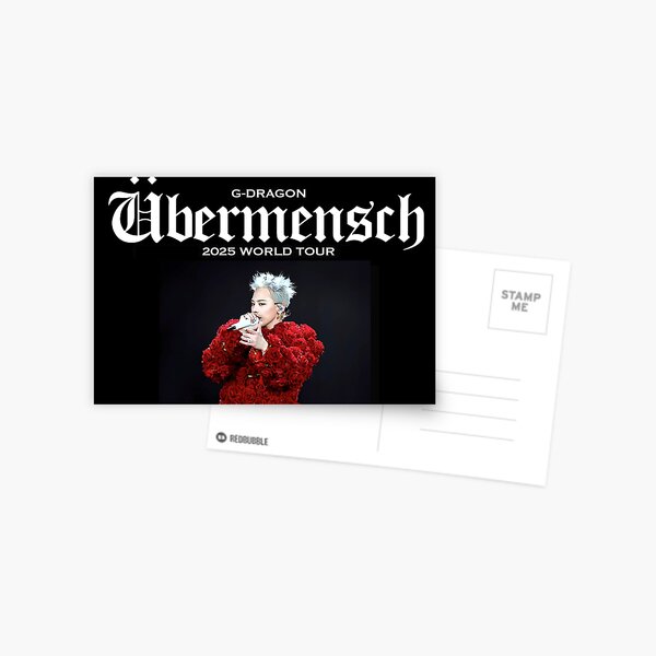 Item preview, G-DRAGON Übermensch poster 2025 World Tour comeback Big Bang kpop group designed and sold by Kpop-Noona.