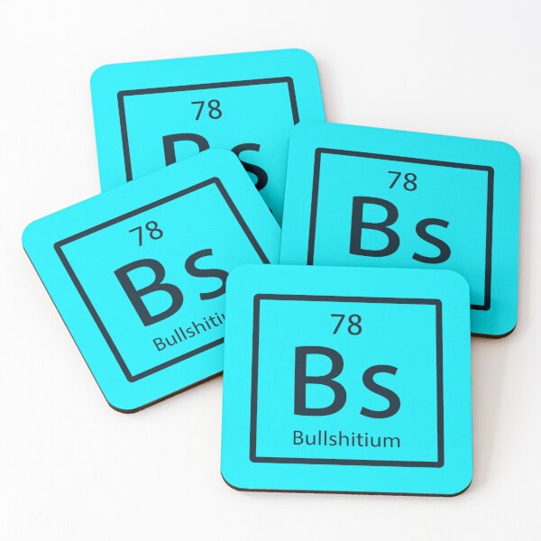 Item preview, Bullshitium Chemical Element Symbols designed and sold by Aise06.