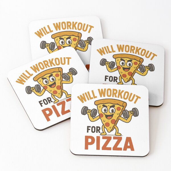 Item preview, Will Workout For Pizza designed and sold by Anupios.