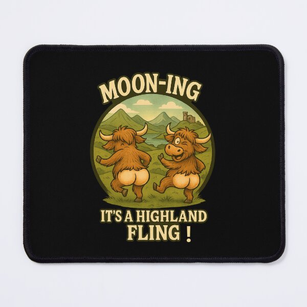 Item preview, Cow's World : Moon-ing It's a Highland Fling designed and sold by bazstees54.