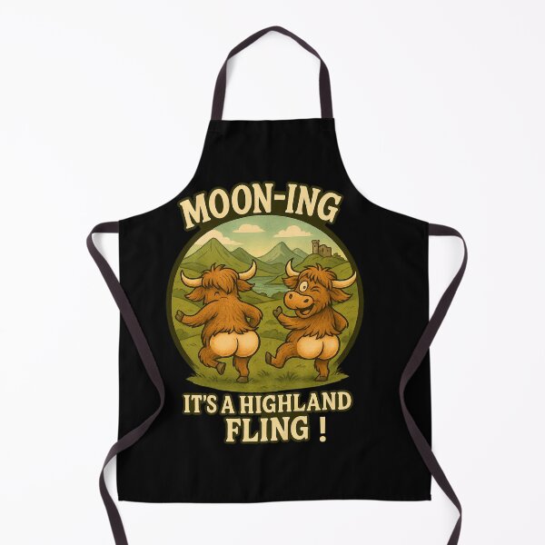 Item preview, Cow's World : Moon-ing It's a Highland Fling designed and sold by bazstees54.
