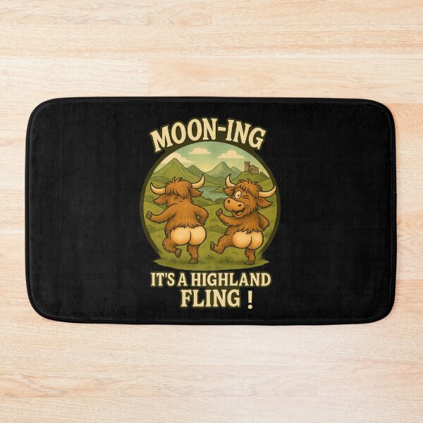 Item preview, Cow's World :  Moon-ing  It's a Highland Fling  designed and sold by bazstees54.