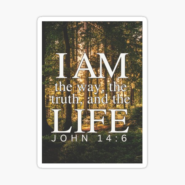 Item preview, I Am the Way, the Truth, and the Life – John 14:6 Scripture Art designed and sold by TheBibleWords.