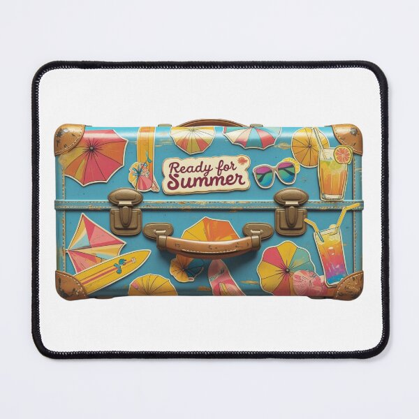 Item preview, Ready for Summer — Retro suitcase design with summer stickers designed and sold by StormArte.