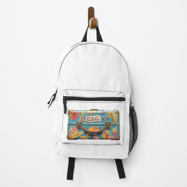Item preview, Ready for Summer — Retro suitcase design with summer stickers designed and sold by StormArte.