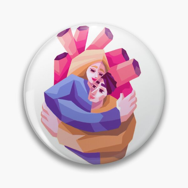 Item preview, Abstract Embrace – Bold Geometric Love Illustration designed and sold by backwooddesign.