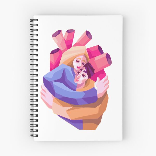 Item preview, Abstract Embrace – Bold Geometric Love Illustration designed and sold by backwooddesign.