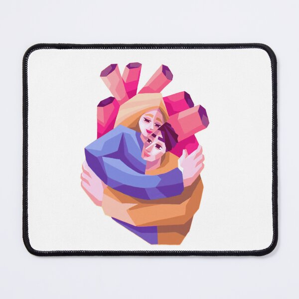 Item preview, Abstract Embrace – Bold Geometric Love Illustration designed and sold by backwooddesign.