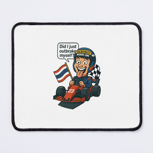 Item preview, Funny F1 Sticker Albonzo Mode On designed and sold by DoodleMali.
