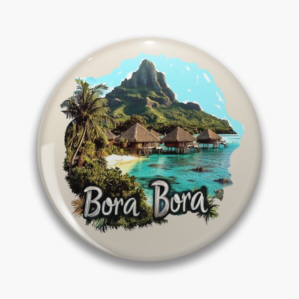 Item preview, South Pacific Bora Bora – Lagoon & Mount Otemanu designed and sold by Myra365Art.