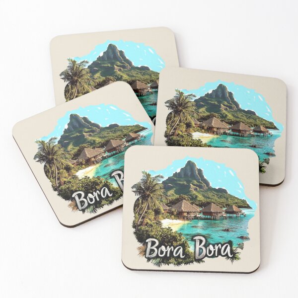 Item preview, South Pacific Bora Bora – Lagoon & Mount Otemanu designed and sold by Myra365Art.