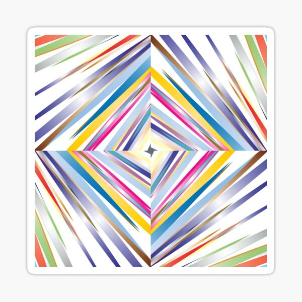 Item preview, explode rainbow prismatic geometric seamless colorful repeat pattern designed and sold by Abrahamjrnd.