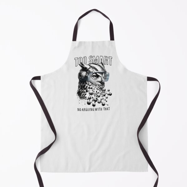Item preview, Too Smart Owl Science - No Arguing With That, Monochrome Tech Bird designed and sold by QuirkySpark.