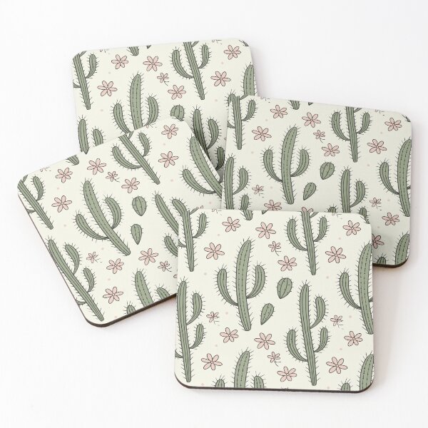 Item preview, Cactuses with pink flowers designed and sold by Merrylands Artshop.