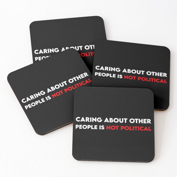 Item preview, Caring About Other People Is Not Political - Democracy designed and sold by PixVib.