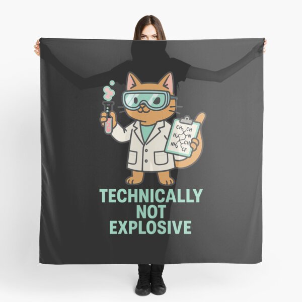 Item preview, scientist cat cartoon humor designed and sold by meshhead.