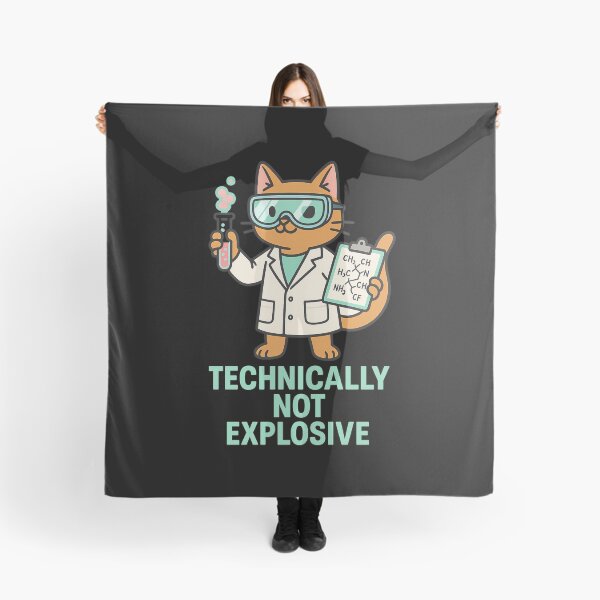 Item preview, scientist cat cartoon humor designed and sold by meshhead.