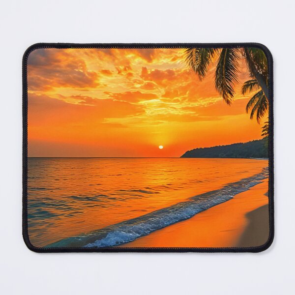 Item preview, Sunset Beach Tropical Palm Tree designed and sold by Fateh-Kro ⭐⭐⭐⭐⭐.