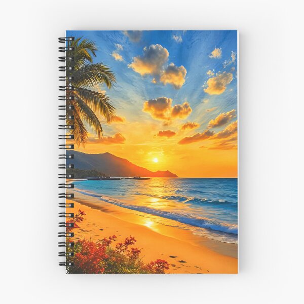 Item preview, Sunset Beach Tropical Palm Tree designed and sold by Fateh-Kro ⭐⭐⭐⭐⭐.