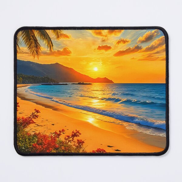Item preview, Sunset Beach Tropical Palm Tree designed and sold by Fateh-Kro ⭐⭐⭐⭐⭐.