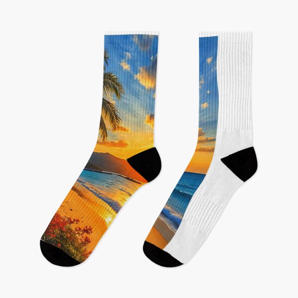 Item preview, Sunset Beach Tropical Palm Tree designed and sold by Fateh-Kro ⭐⭐⭐⭐⭐.