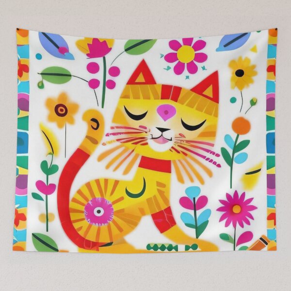 Item preview, Whimsical feline: spring fling designed and sold by SpiritofME.