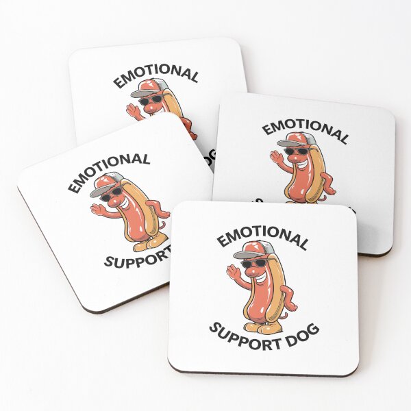 Item preview, Emotional Support, Dog, Hotdog, Snack, funnyfits70, Humor, Funny, retro, vintage, funny quotes, animal humor, designed and sold by FunnyFits70.
