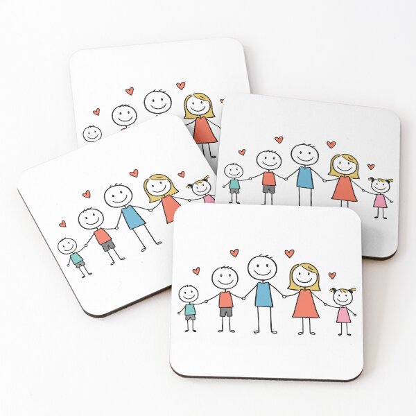 Item preview, A happy family of five holding hands, showing unity designed and sold by AFernandesDSG.