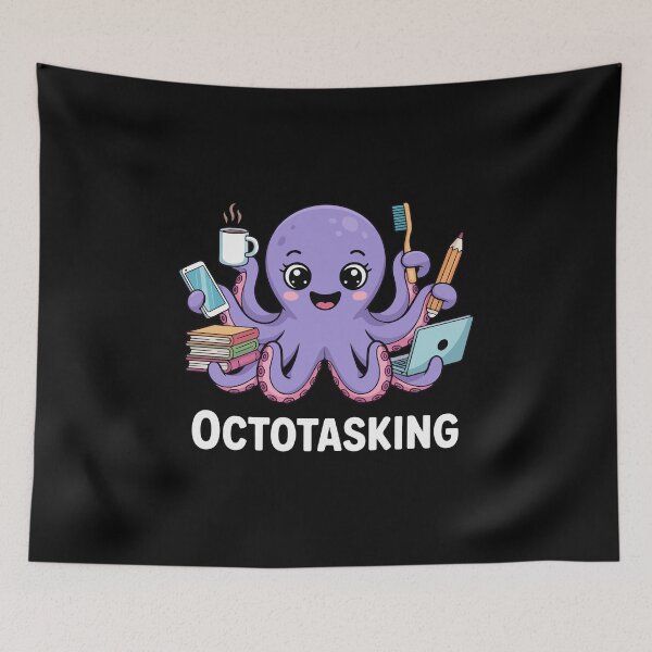 Item preview, Octotasking Creature in Multitask Mode designed and sold by HandicraftArt.