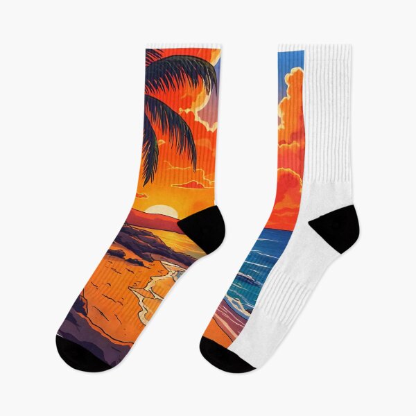 Item preview, Sunset Beach Tropical Palm Tree designed and sold by Fateh-Kro ⭐⭐⭐⭐⭐.