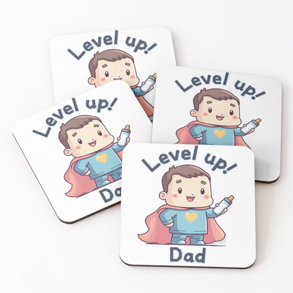 Item preview, Chibi Gamer Dad with Baby Bottle – Cute Geeky Fatherhood Design designed and sold by MangaVixens.