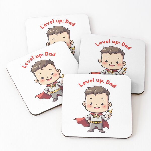 Item preview, Chibi Gamer Dad with Baby Bottle – Cute Geeky Fatherhood Design designed and sold by MangaVixens.