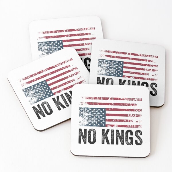 Item preview, No Kings American Flag Upside Down - Anti Fascism designed and sold by PixVib.