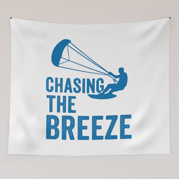 Item preview, Kitesurf – Chasing the Breeze – Bold Blue Extreme Sports Design designed and sold by OTSC.