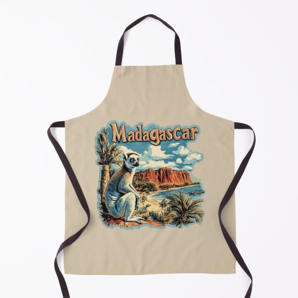 Item preview, Madagascar Scenic - Lemur, Baobab Tree, Coastline designed and sold by Myra365Art.