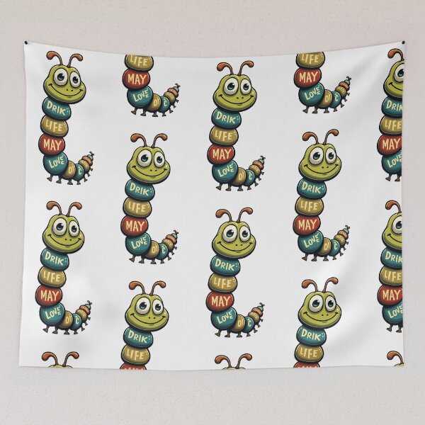 Item preview, Colorful Motivational Caterpillar Sticker Design designed and sold by UrbanHuesOcean.