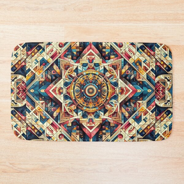 Item preview, Colorful geometric decorative pattern  designed and sold by Dogandesighn.