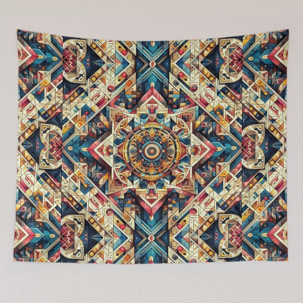 Item preview, Colorful geometric decorative pattern  designed and sold by Dogandesighn.